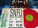 RARE SNFU AND NO ONE ELSE WANTED TO PLAY 1/250 RED VINYL TOUR PUNK HARDCORE KBD