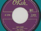 CHRIS POWELL & FIVE BLUE FLAMES That's Right 45rpm Okeh 1952 jump blues