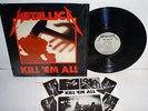 METALLICA KILL 'EM ALL IN SHRINK ORIGINAL MEGAFORCE MRI 069 INSERT SLEEVE