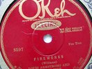 LOUIS ARMSTRONG  & HOT FIVE 78RPM 
