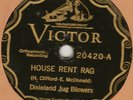 DIXIELAND JUG BLOWERS - HOUSE RENT RAG - VICTOR 20420
