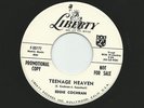 Eddie Cochran 'Teenage Heaven' Rockabilly 1959 Liberty PR0M0 45 Mint-