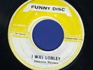 DENNIS BROWN-I WAS LONELY-FUNNY DISC- REGGAE 45 7