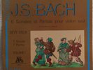 DEVY ERLIH BACH SONATA 1  PARTITA 1 FRENCH ORIGINAL ADES STEREO 13054 NEAR MINT