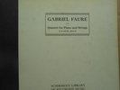 Faure Piano Quintet in d-Boynet/Gordon Quartet Schirmer set #9