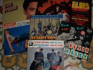 6 disques vinyles johnny hallyday elvis presley les chats sauvages vince taylor