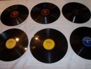 6 Vintage Greek 78 RPM Records - Decca, Nina, Grecophon Record Labels