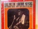 LIGHTNIN' HOPKINS First Meetin' LP World Pacific red vinyl Shrink Cover