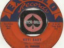 AL FERRIER Hey Baby ROCKABILLY SWAMP BOPPER 45 RPM RECORD LISTEN