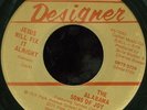 THE ALABAMA SONS OF JOY Four Walls BLACK GOSPEL 45 on DESIGNER STRONG VG+