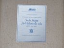 PIERRE FOURNIER  / BACH suites  for solo cello / ARCHIV