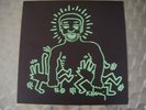 KEITH HARING 12” ART COVER LARRY LEVAN / GREEN VERSION