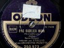 Disque 78 RPM STELLIO et Orchestre CREOLE Odeon 250.973 Pas oublier Moin Biguine