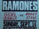 vintage org RAMONES SOCIAL UNREST DOGGY STYLE 11x17 Punk Flyer poster rock kbd