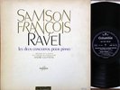 Samson Francois:Ravel Pno Concs:Columbia (Fr) SAXF 136:Orig Blue/Silver:NM