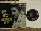 ELVIS PRESLEY - HERTBREAK HOTEL DOGLESS ROCK EP COVER & 45 ON DOGLESS RCA 821