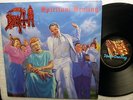 DEATH spiritual healing Near-MINT Under One Flag UK LP & Promo inserts
