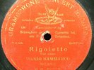 (S) SAMMARCO MARIO 78rpm Opera Red G&T 52372 Rigoletto-Pari Siamo(Verdi)