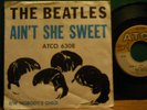 Beatles  Ain't She Sweet   Rare Sleeve with 45 Vintage Record