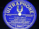 DJANGO REINHARDT & Jerry Mengo - The continental - 78 tours / rpm Ultraphone