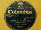 BARBECUE BOB AND LAUGHING CHARLEY 78 RPM Columbia