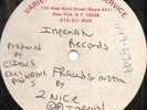 2 Nice - Frauds - Orig. Rare Imperial Records Acetate Electro Rap 12 Inch