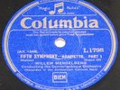 78 RPM MENGELBERG adagietto 5 MAHLER concertgebouw orchestra COLUMBIA L1798 RARE