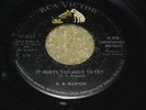 RARE NORTHERN 45 - H.B. BARNUM - IT HURTS TOO MUCH TO CRY - RCA