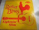 LIGHTNIN SLIM Rooster Blues LP EXCELLO original jacket only cracked vinyl