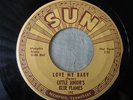 RARE BLUES 45 SUN LABEL#192 LITTLE JUNIOR'S BLUE FLAMES