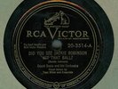 Victor 20-3514 Count Basie Orch. Did You See Jackie Robinson Hit That Ball? 1949