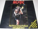 AC/DC For Those About to Rock VINYL - Angus Young Back in Black Autograph SIGNED