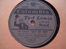 1929 TED LEWIS PICTUREl Label Egyptian-Ella / I'm crazy 'bout my Baby Record 78