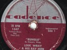 Hear Rock 'n' Roll 78 rpm LINK WRAY 