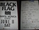 vintage org RARE BLACK FLAG & 1st SET LIST 2sided 11x17 Punk Flyer poster rock