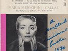 45T EP avec dédicace de MARIA CALLAS 1970  ( MADAME BUTTERFLY & MANON LESCAUT )