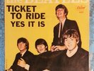 Beatles “Ticket To Ride / Yes It Is” 7” 45 Picture Sleeve, US, 1965, NO RECORD