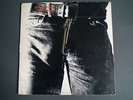 ROLLING STONES LP STICKY FINGERS WITH WARHOL ZIPPER VINYL = GOOD TO VG  NO SKIPS