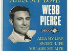 Webb Pierce 'Alla My Love' 1962 Decca Label EP M-/M-