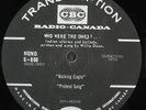 CBC Transcription - WILLIE DUNN Micmac Folksinger: NATIVE INDIAN ballads/stories