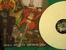 SLAYER REIGN HELL AWAITS DEMOS LP 28 0F 500 WHITE WAX  IRON MAIDEN
