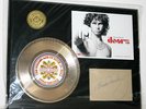 JIM MORRISON - THE DOORS - 24KT GOLDENE SCHALLPLATTE - FEHLDRUCK AUTOGRAMM