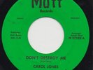 CAROL JONES Rare DETROIT FUNK/SOUL 45 Listen