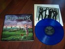 MEGADETH YOUTHANASIA  VINYL LP.BLUE VINYL.EX+.ORIGINAL UK 1ST PRESS.