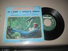 EP 45T BIEM PTTE BRILLANTE JE L AIME ECRITURE ORANGE+3 JOHNNY HALLYDAY