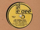 78 RPM Dizzy Gillespie and Joe Carroll/Kenny Clarke Dee Gee 3602 in V+E-
