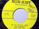 Jeri Simpson In My Black Lace/Sugar NM Vinyl Sun-Kist PROMO 45 RPM RARE