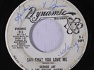 rare Soul 45 GEORGE JAY & ROCKIN' RAVENS say that you love me DYNAMIC Hear