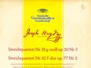 DGG - VEGH QUARTET - HAYDN STRING QUARTETS - 33 & 83 - LPM 18094