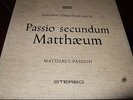 RICHTER : J.S.BACH MATTHÄUS PASSION 4LP BOX 1958 DGG ARCHIV 198009/12 SAPM GER